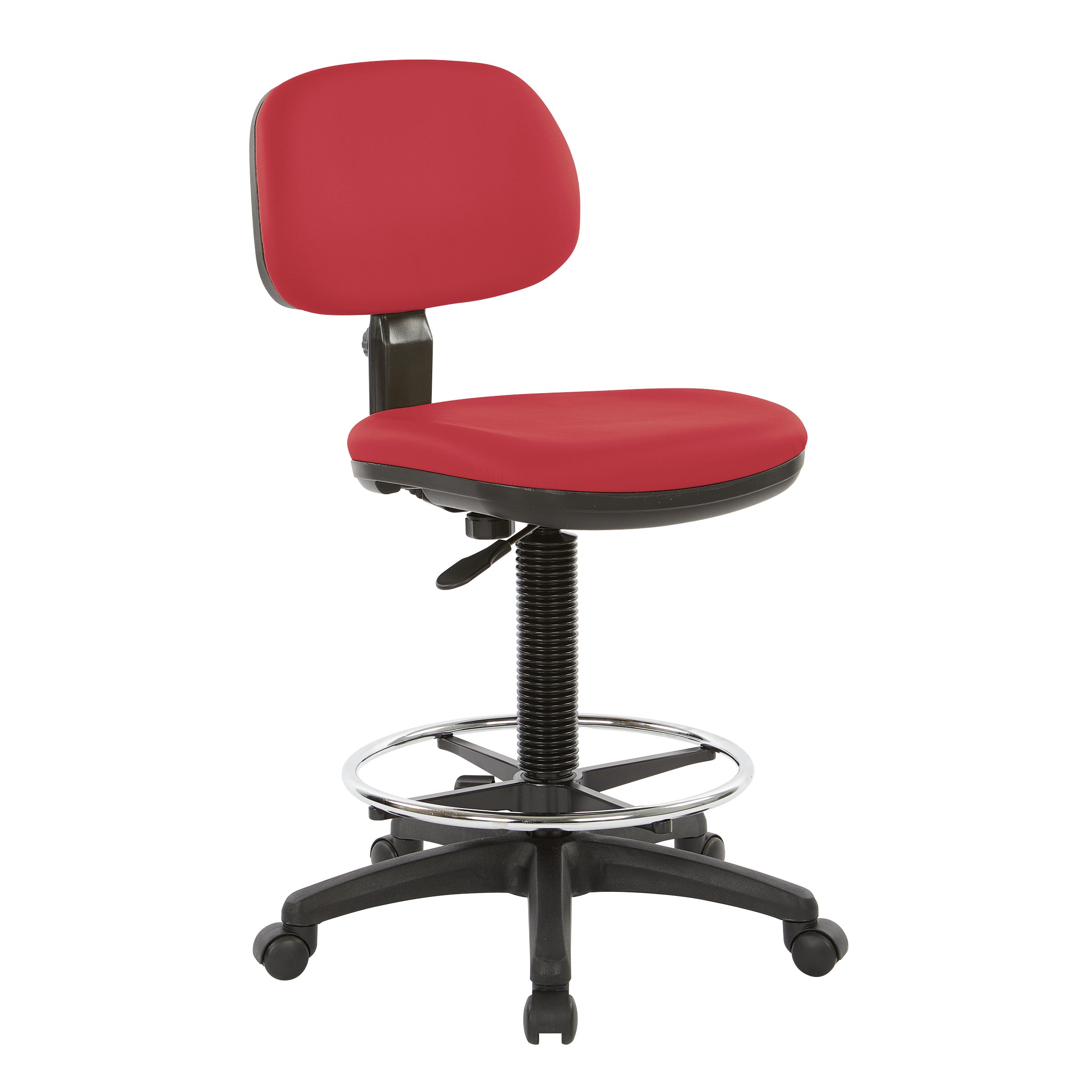 Sculptured Seat and Back Custom Dillon Fabric Drafting Chair